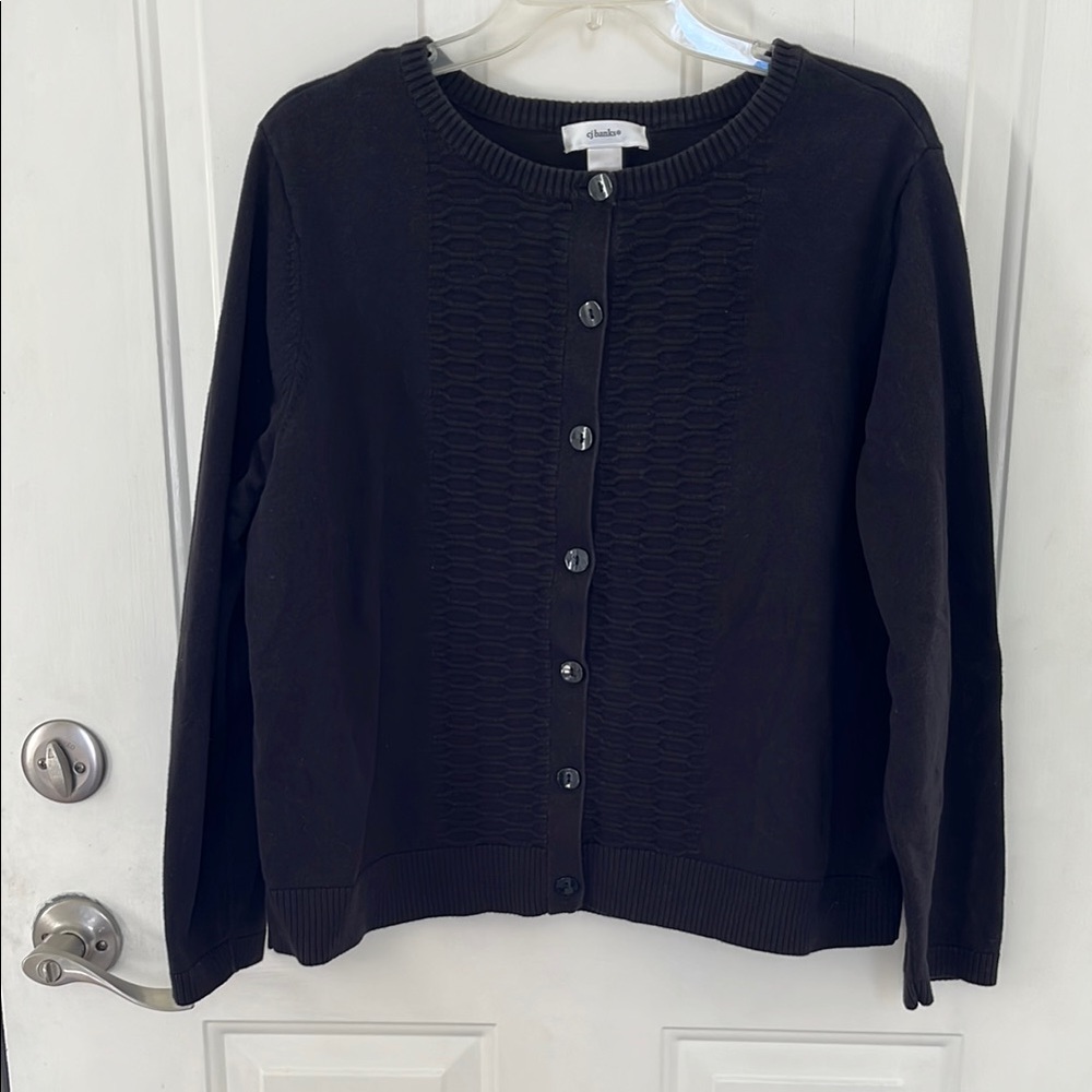 Black Cardigan Sweater